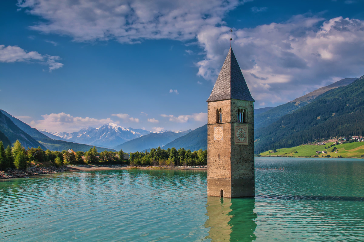Kirchturm im Reschensee
